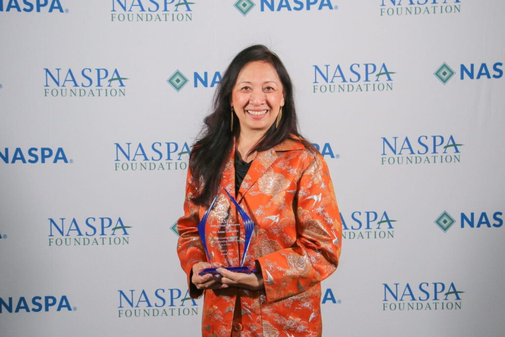 Gonzalez pictured with award